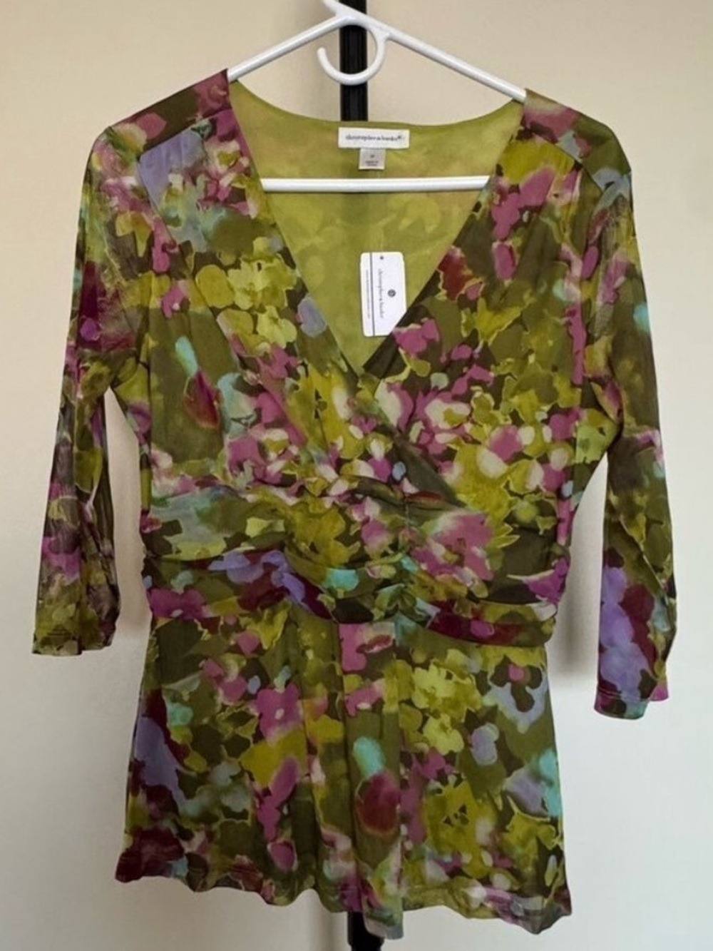 Christopher & Banks Multicolor Floral Blouse NWT
